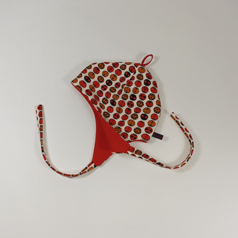 Casquette Marinchen avec queue, avec coccinelle et rouge, casquette de transition. image 2