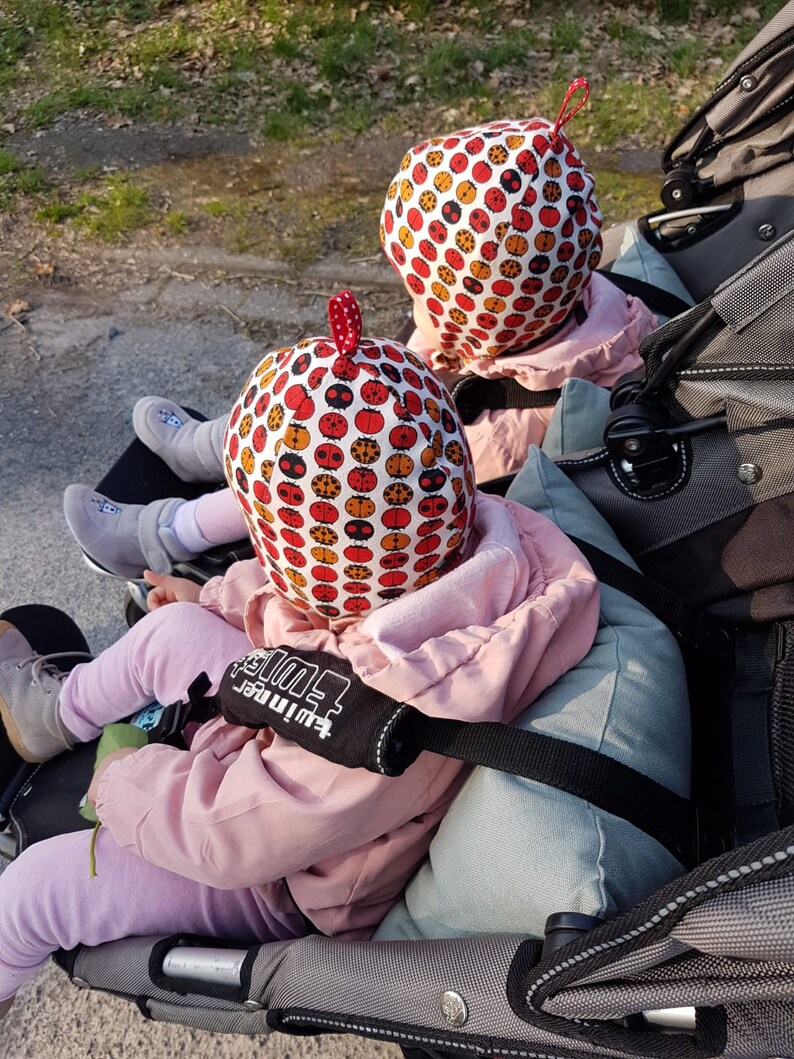 Casquette Marinchen avec queue, avec coccinelle et rouge, casquette de transition. image 6