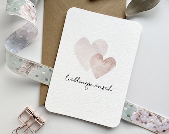 Favorite Person // Art Print Postcard A6 //