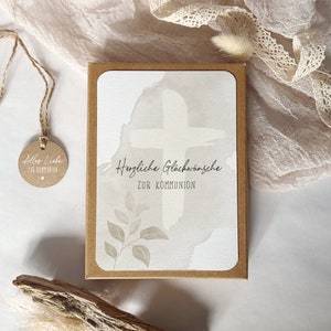 Geschenkschachtel Kommunion oder Konfirmation // mit Spruch