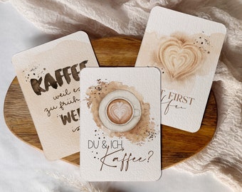 COFFEE postcard set of 3 // A6