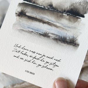 Carte avec citation BROWNSEA // Et puis il faut … // Carte postale imprimée A6 // avec ou sans enveloppe image 3