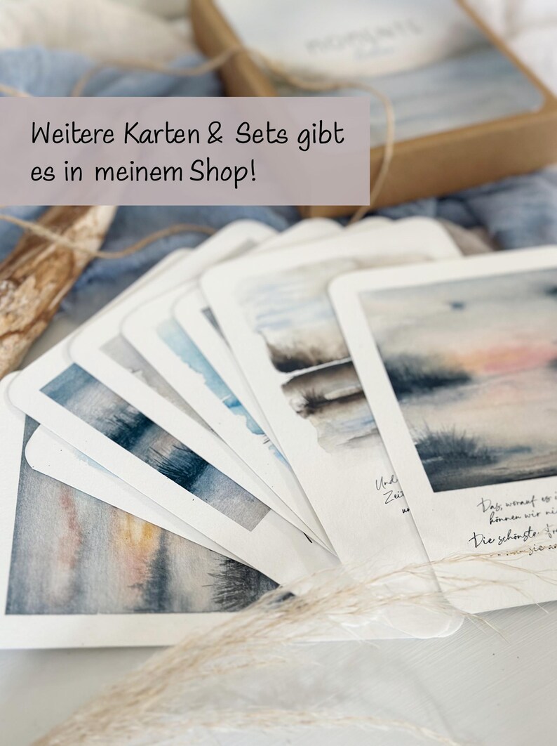 Carte avec citation GREENTREE // Ne pense pas si souvent à ce qui te manque, ... // Carte postale imprimée A6 // avec ou sans enveloppe image 4