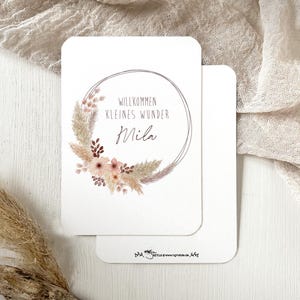 Tarjeta de nacimiento // CORONA // Bienvenida // CON o SIN nombre