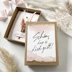 Geschenkschachtel „Schön, dass es dich gibt“