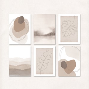 MINDFULNESS colori naturali, set cartoline A6, 6 cartoline