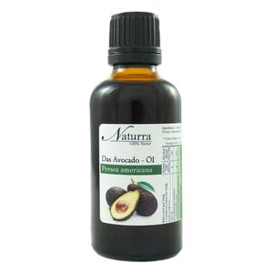179EUR/1L Bio Avocadoöl nativ kaltgepresst vegan 50ml im Glas reines Pflanzenöl ohne Zusatz Rohware Küchenöl Speiseöl Würzöl Marinade kba