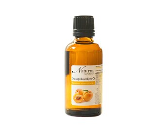 199EUR/1L Organic Apricot Kernel Oil Cold Pressed Vegan 50ml Glass Pure Vegetable Oil Raw Material Natural Cosmetics Massage Oil Facial Oil Hair Oil Wellness kba