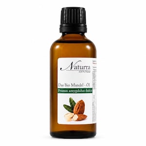 179EUR/1L Bio Mandelöl 50ml unraffiniert kaltgepresst nativ Gesichtsöl Sensitive Skin trockene Haut Babyöl Naturkosmetik Gesichtspflege Glas