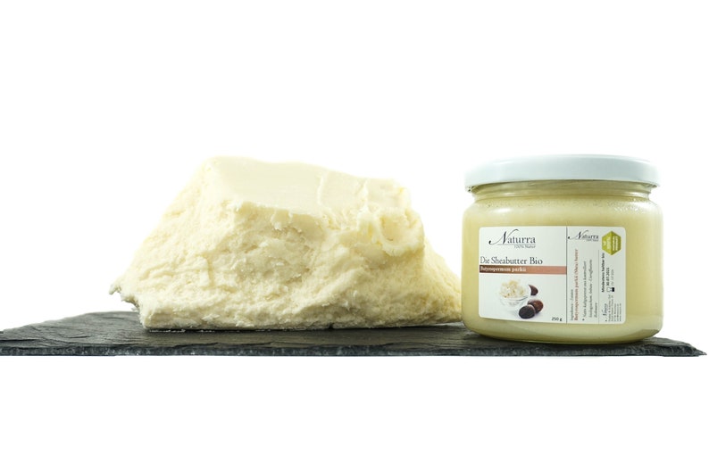 99,8EUR/1kg BIO Sheabutter kaltgepresst nativ vegan unraffiniert 250g im Glas reines Pflanzenöl ohne Zusatz Rohware Naturkosmetik Massageöl Bild 5