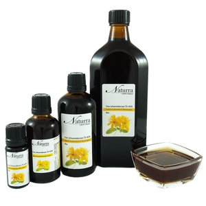 199,5EUR/1L BIOLOGICO Macerato di olio di iperico 40% vegano Olio rosso 100ml in vetro pura materia prima Olio da massaggio cosmetico naturale Olio viso Olio per capelli Olio spa benessere immagine 4