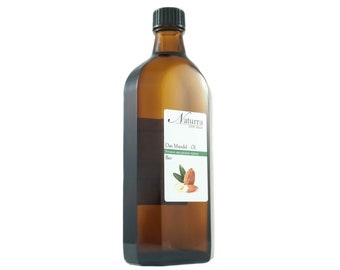 99,8EUR/1L Huile d’amande biologique Pressée à froid non raffinée native vegan 250ml Huile végétale en verre sans additif matière première Cosmétiques naturels Huile de massage Huile capillaire bio