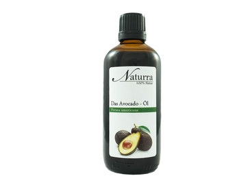 149,5EUR/1L organic avocado oil natively cold pressed vegan 100ml in a glass without additive raw material kitchen oil cooking oil dish oil seasoning oil marinade smoothies shake kba