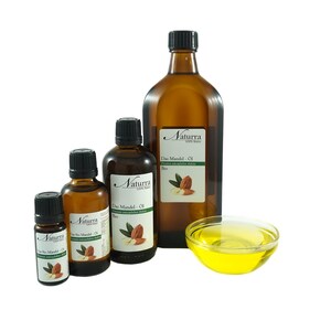 149,5EUR/1L Huile damande bio Pressée à froid native vegan 100ml en verre pur sans additif Matière première Cosmétiques naturels Huile de massage Huile de visage Huile de cheveux Bien-être image 5