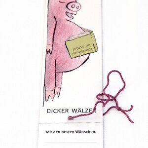 bookmark with flickerbook effect Dicker Wälzer image 4