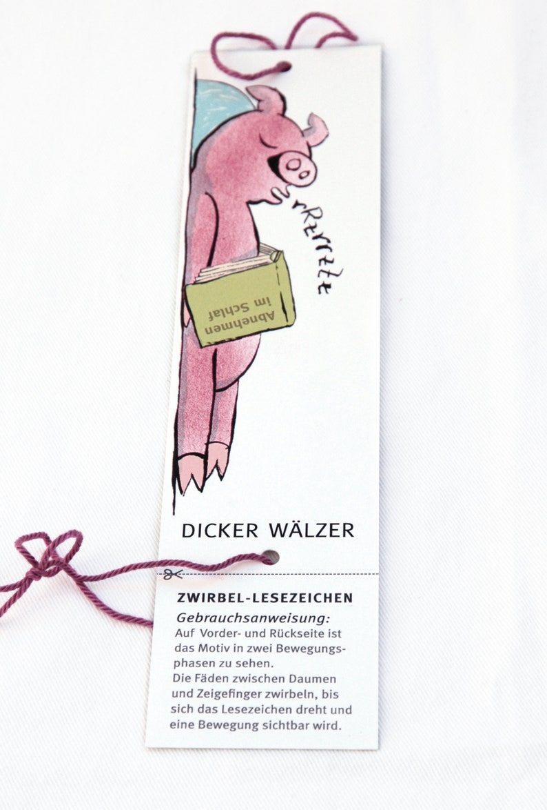 bookmark with flickerbook effect Dicker Wälzer image 3