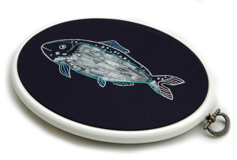 Embroidery Pattern PDF Download Fish Beginner in English image 7