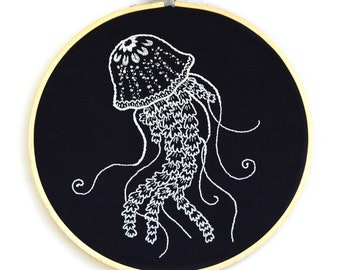 Embroidery Pattern PDF Download Jellyfish advanced level in English