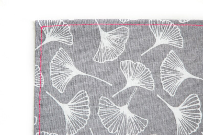 Interlocking Gingko Pattern Modern Handkerchief Gingko Pattern - Etsy