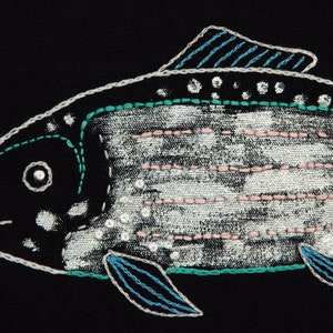 Embroidery Pattern PDF Download Fish Beginner in English image 3