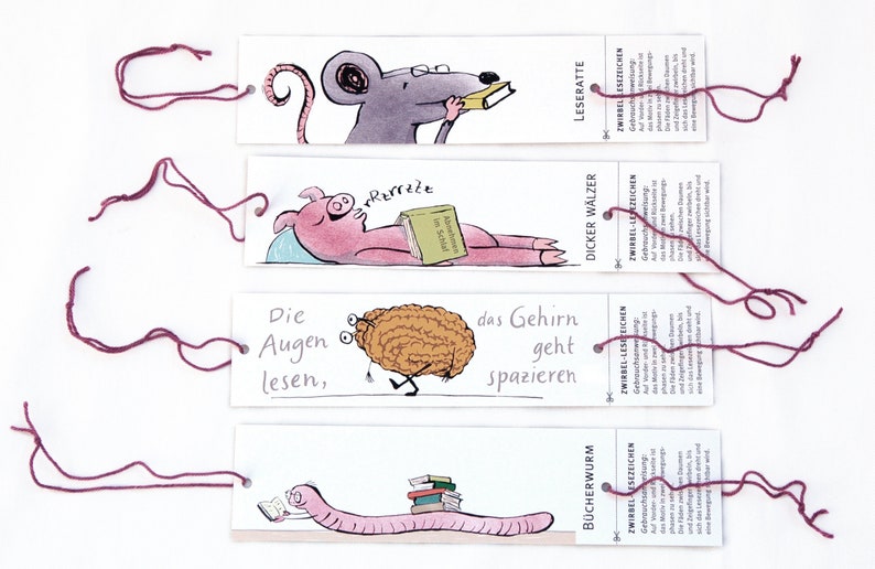 Marque-page Cerveau avec effet flip book et section pour message cadeau image 5