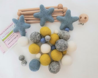 DIY-Set, Mobile selber gestalten, Baby, Babyparty, Geschenk, Geburt, Kinderzimmer