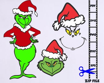 Download Grinch dxf | Etsy