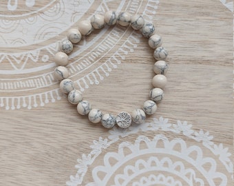 Tree of Life Bracelet Silver Natural Stone Beads Beads Pearl Bracelet Bracelet Yoga Healing Stone