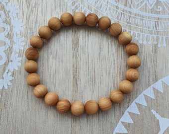 Mala Bracelet Sandalwood Beads Sandalwood Sandalwood Buddhist Yoga Meditation Bead Bracelet 8 mm