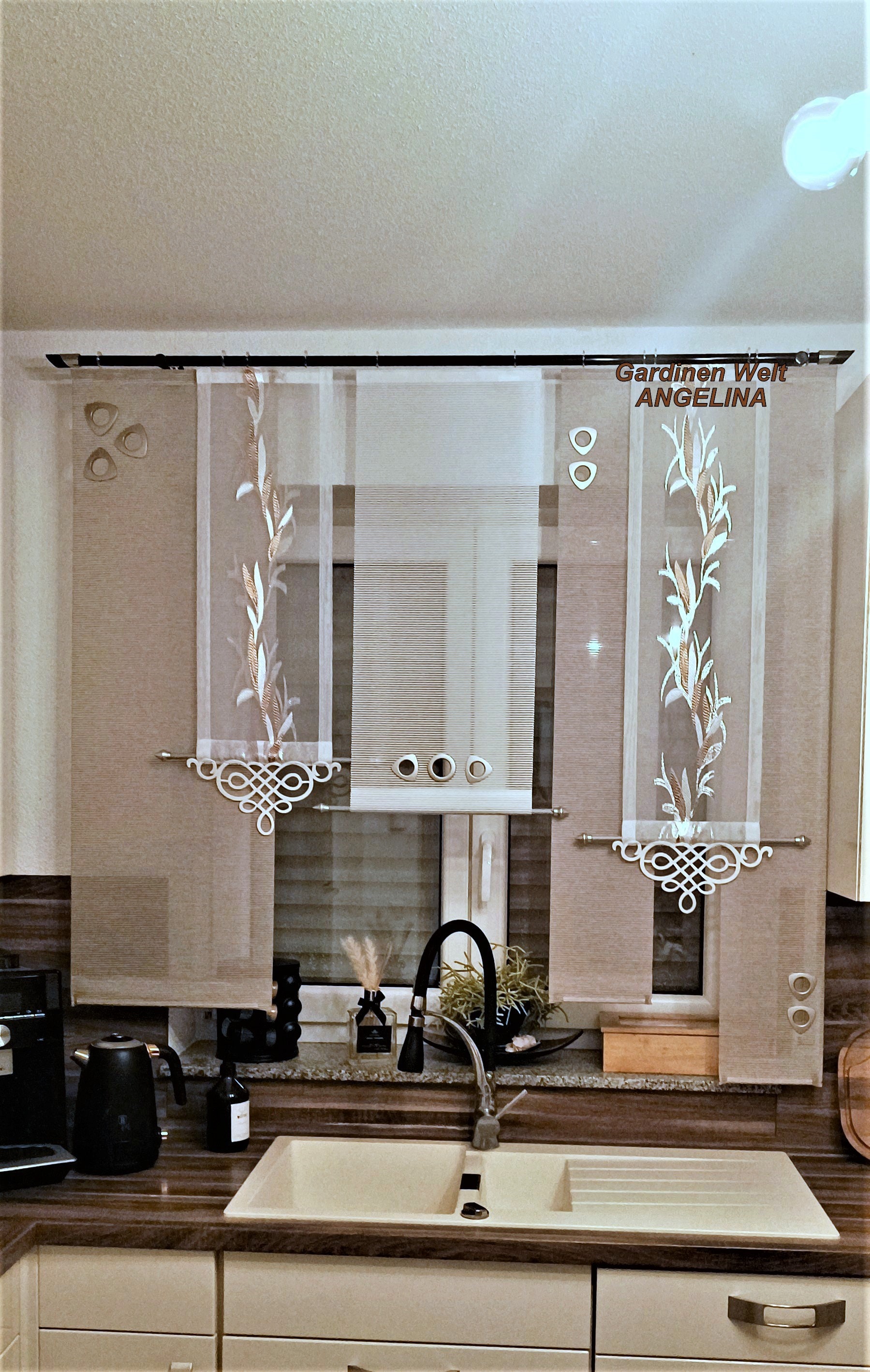 Kchenfenster Gardinen Kche Modern