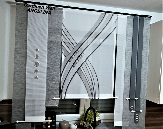 Erstaunlich Moderne Schiebegardinen Set Bilder