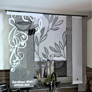 Coffee curtains set.