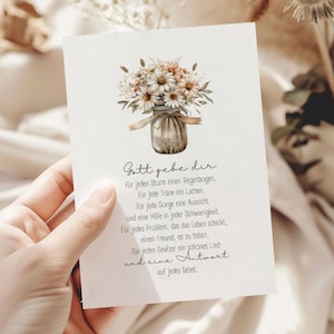 Postkarte BLUMENSTRAUSS Gott gebe dir... / Geburtstag / Ermutigung / Christliche Grusskarte