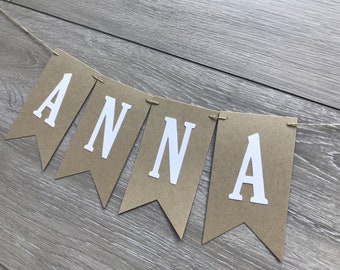 Personalized garland / names / pennant chain / birth / pennant / pennant garland