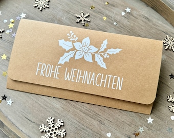 Gutscheinverpackung Weihnachten / Geldgeschenk / Wunscherfüller / Gutscheinkarte Din Lang