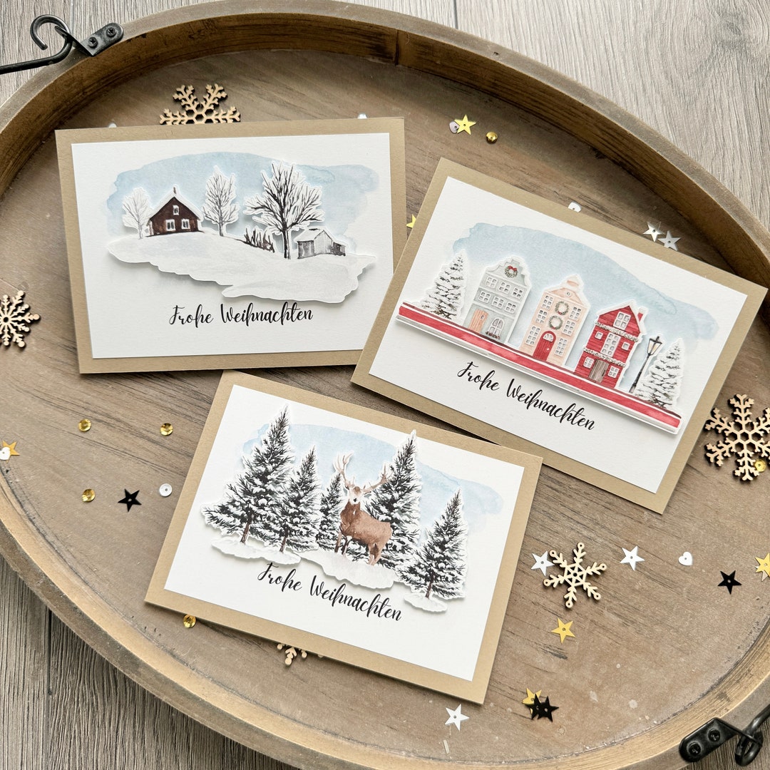 American Greetings Weihnachtskarten-Set – 48 Karten & Umschläge, 6 Designs, Für Weihnachten & Neujahr