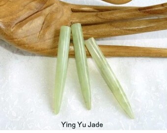 Chinese Medicine Jade "Needles" for Acupressure Set of 3
