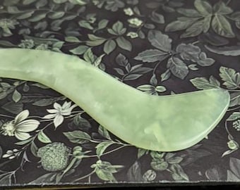 Chinese Medicine Jade Gua Sha  "Earth" - Scraping Tool