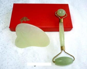 Jade Roller and Jade Gua Sha Tool