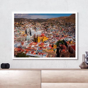Guanajuato, Mexico, Wall art, Landscape Photography, Cityscape Photography, City, Churches, Printable, Pípila Monument, Digital download