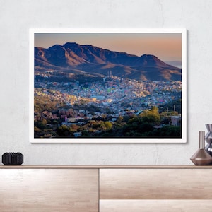 Guanajuato, Mexico, Wall art, Landscape Photography, Cityscape Photography, City, Printable, Blue hour, Fine art, Digital download