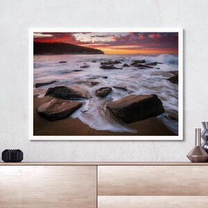 Sand Beach, Acadia National Park, Maine, Wall art, Landscape Photography, Sunrise, Seaside, Atlantic Shores, Long exposure, Digital download