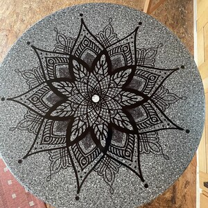 Sticker mandala, in black, transparent film, available in sizes 20 cm, number 1 image 10
