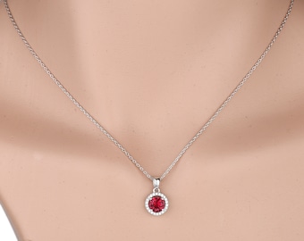 Fake ruby necklace deals
