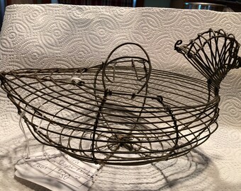 Cesta de huevos vintage