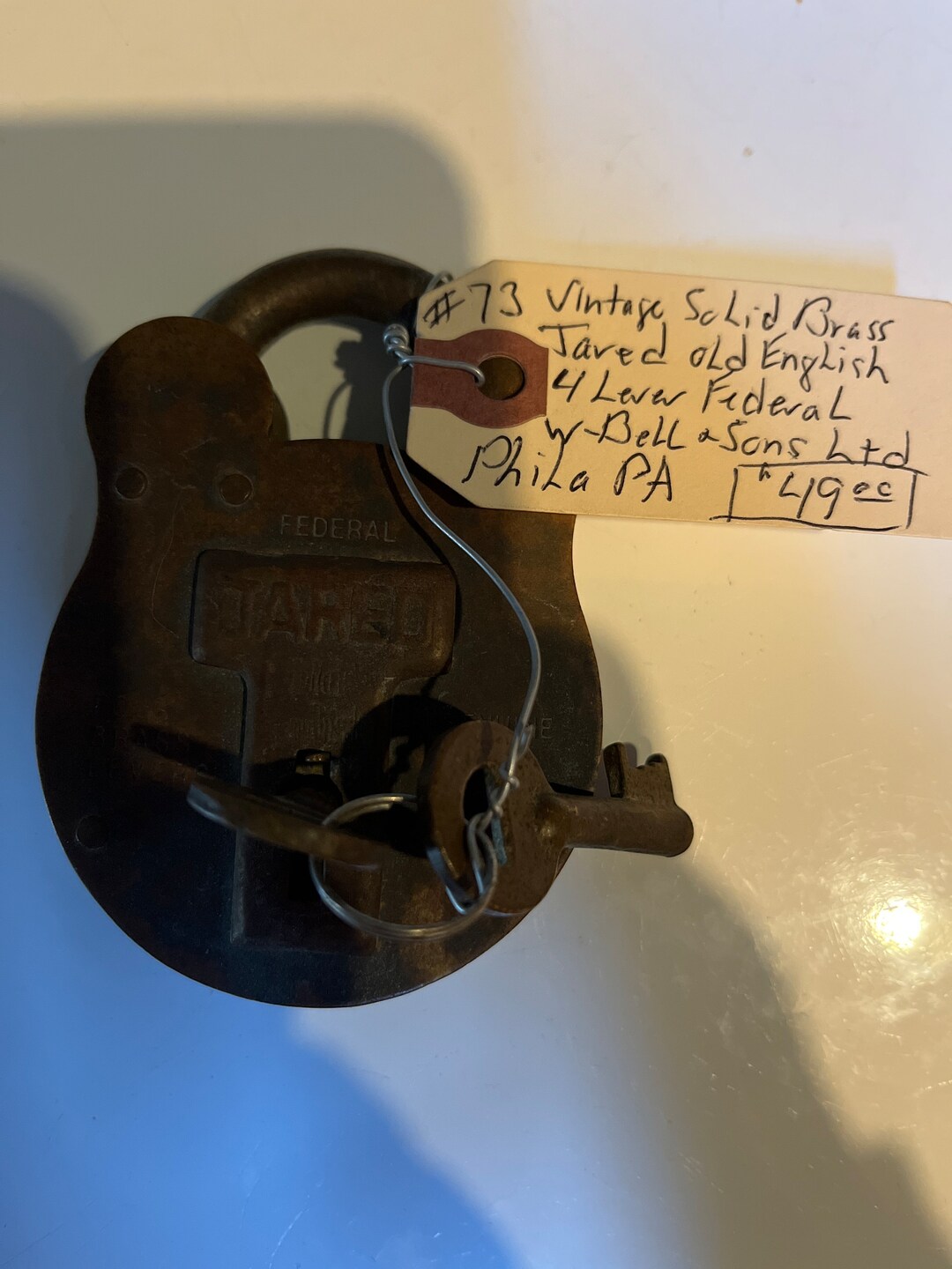 Solid Lock Solid Brass Padlock - Etsy