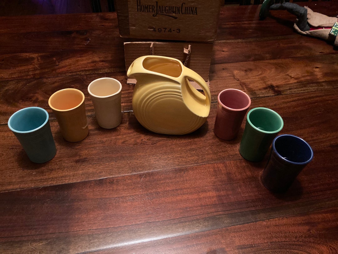 Very Rare Fiesta Ware Juice Set Etsy