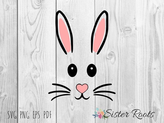 Download Easter Bunny Face Svg Bunny Svg Bunny Clipart Etsy