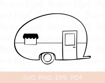 Camper vintage SVG Camping SVG Camper SVG Camper Clipart Camper Decoración Camper