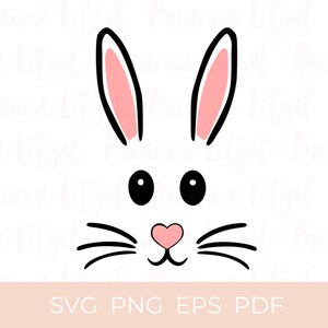 Easter Bunny Face SVG | Bunny svg | Bunny Clipart